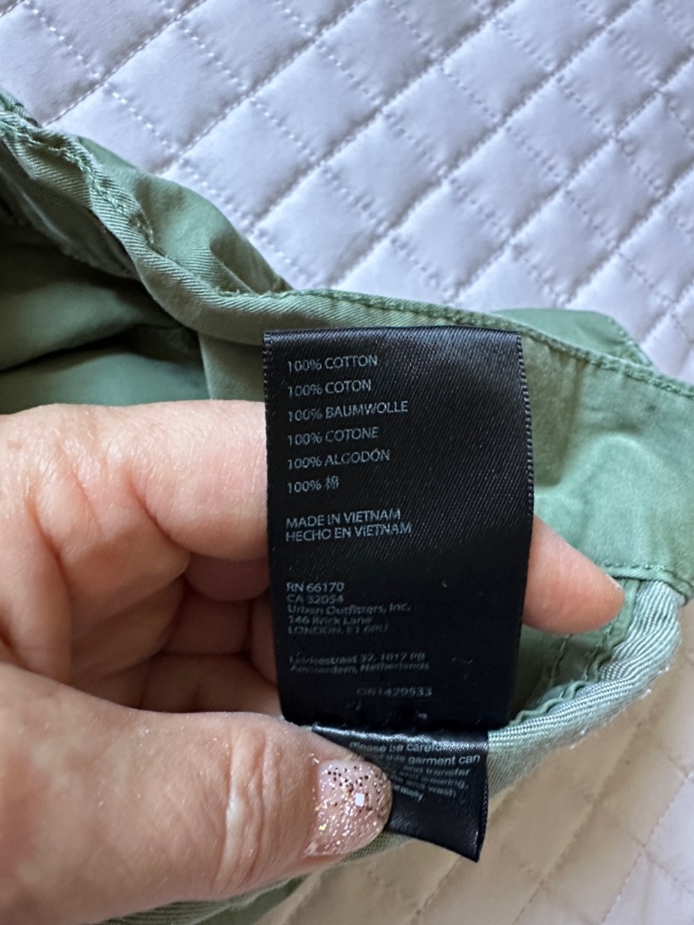 BDG Olive Green Wide-Leg Cargo Pants, Size 4 - Picture 6 of 8